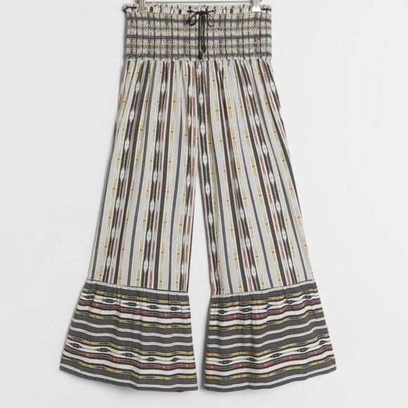 Anthropology Maeve zamirah Colette wide leg smocked pants size XS - Picture 4 of 16